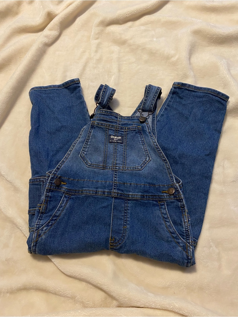 OshKosh B'gosh Dark Blue Denim Kids Overalls